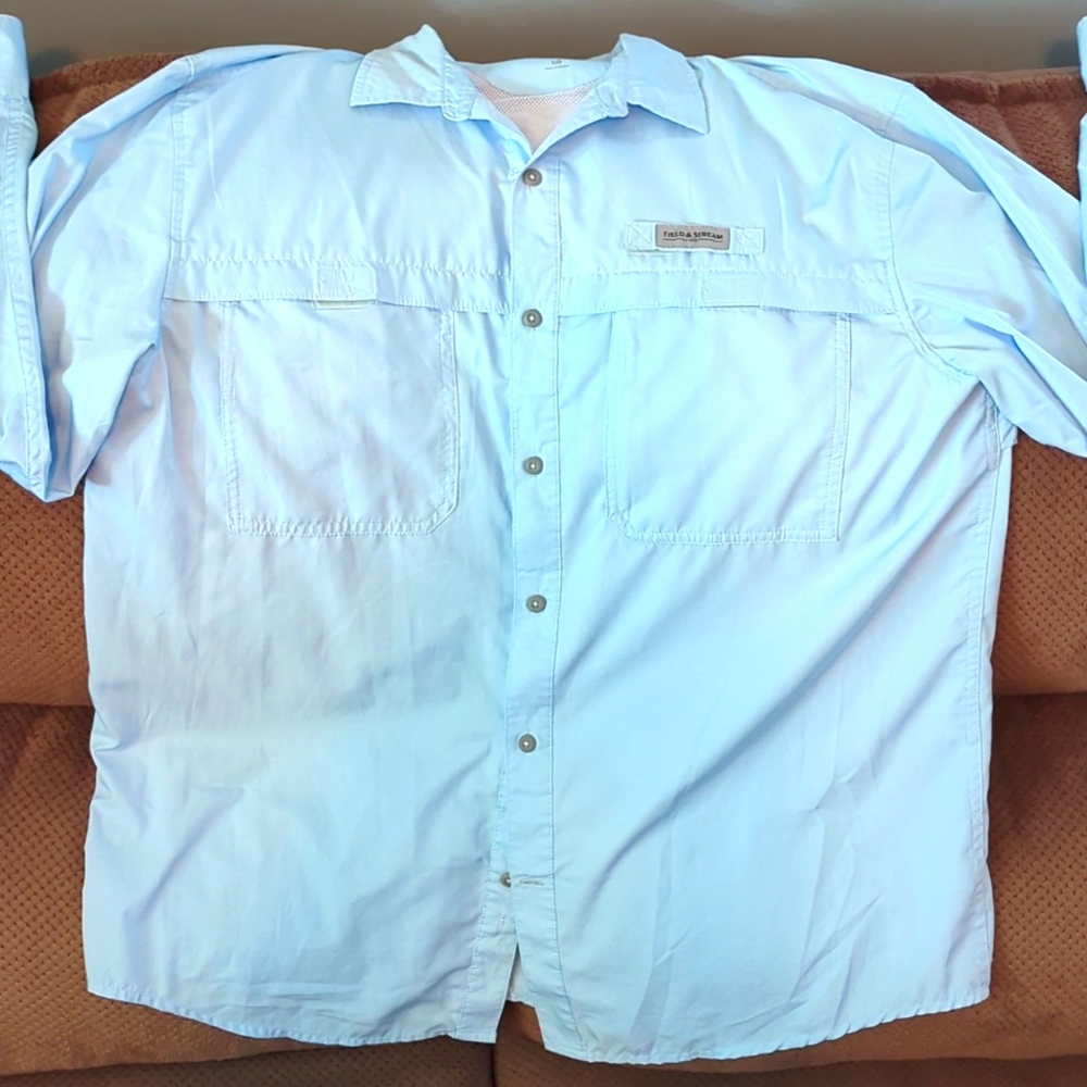🆕️ Field & Stream Fishing, Outdoors Sun Protection Button Front Top / Large